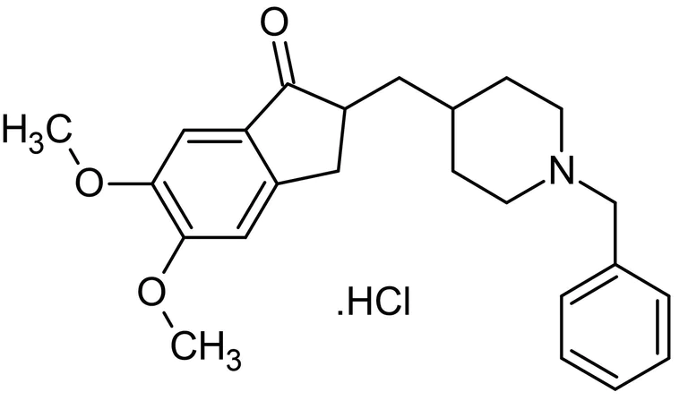 Chemical Structure - Donepezil hydrochloride, Acetylcholinesterase inhibitor (AB120763)