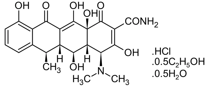 Chemical Structure - Doxycycline hyclate, matrix metalloprotease inhibitor (AB141091)