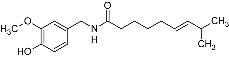 Chemical Structure - (E)-Capsaicin, Vanilloid receptor agonist (AB141000)