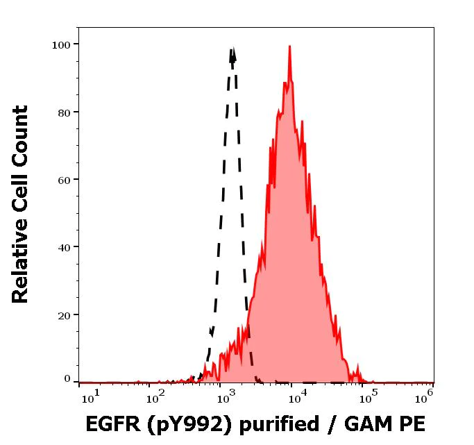 Flow Cytometry (Intracellular) - Anti-EGFR (phospho Y992) antibody [EM-12] (AB81440)