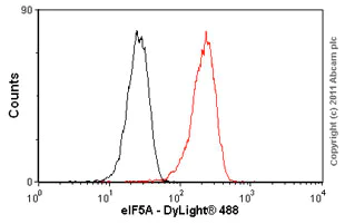 Flow Cytometry (Intracellular) - Anti-eIF5A antibody [EP526Y] (AB32443)