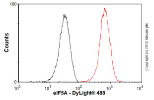 Flow Cytometry (Intracellular) - Anti-eIF5A antibody [EP527Y] (AB32407), expandable thumbnail