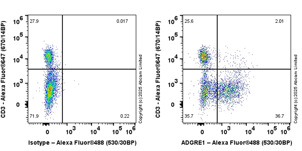 Flow Cytometry - Anti-EMR1/ADGRE1 (F4/80) antibody [RM1302] (AB323648), expandable thumbnail