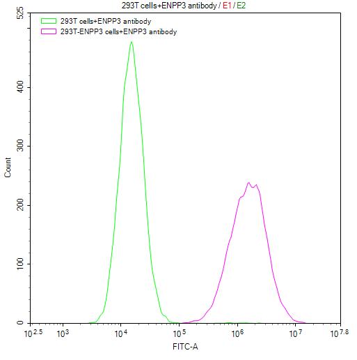 Flow Cytometry - Anti-ENPP3/B10 antibody [3B2] - Human IgG1 (Chimeric) (AB314041), expandable thumbnail
