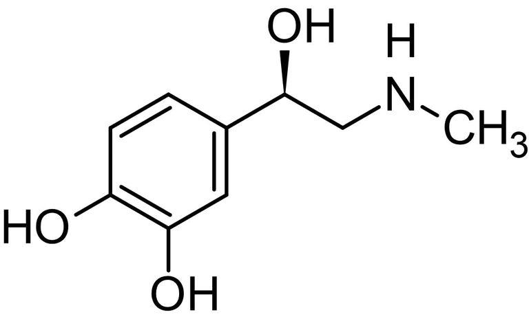 Chemical Structure - (-)-Epinephrine (Adrenaline), beta2 agonist (AB142299)