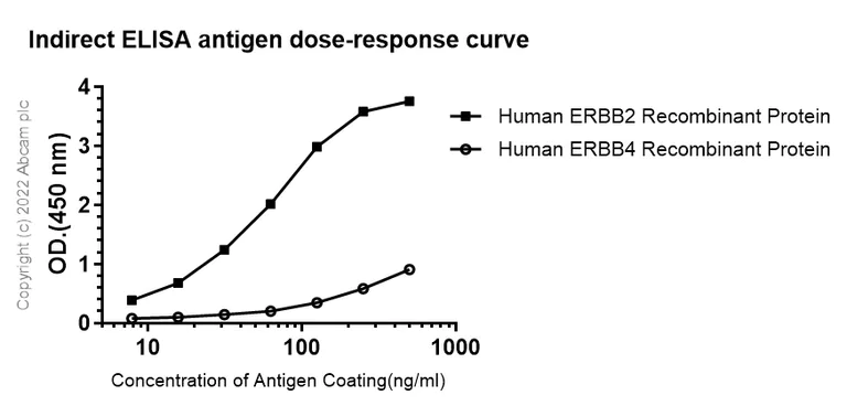 Indirect ELISA - Anti-ErbB2 / HER2 antibody [EPR19547-12] (AB214275)