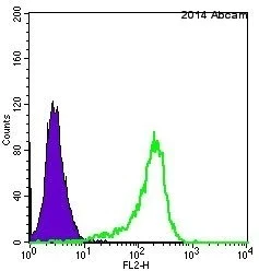 Flow Cytometry (Intracellular) - Anti-ERK1 antibody [Y72] - BSA and Azide free (AB214168)
