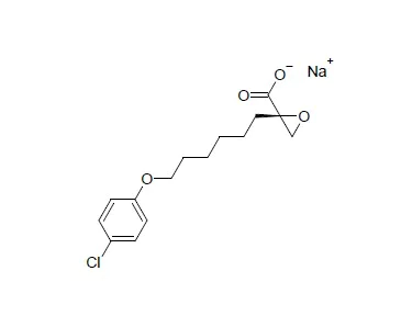 Chemical Structure - Etomoxir (sodium salt), Carnitine palmitoyltransferase inhibitor (AB254445)