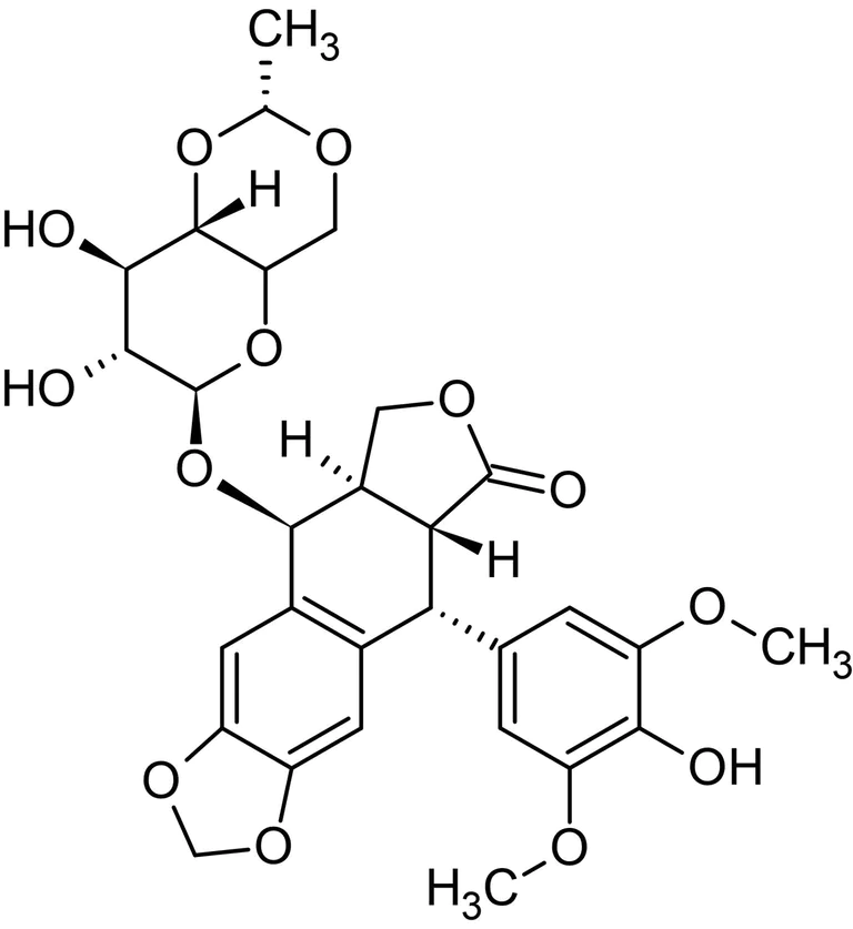 Chemical Structure - Etoposide, Topoisomerase II inhibitor (AB120227)