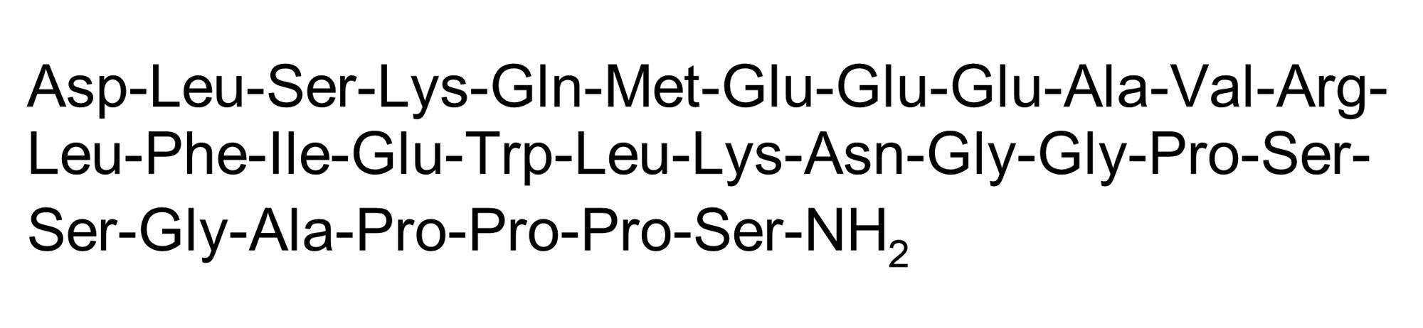 Chemical Structure - Exendin (9-39) amide, GLP-1 receptor antagonist (AB141101), expandable thumbnail