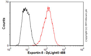 Flow Cytometry - Anti-Exportin-5 antibody [2C5-1B3] (AB57491), expandable thumbnail
