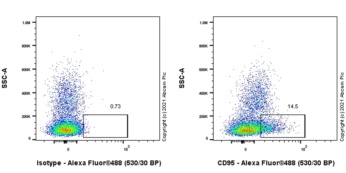 Flow Cytometry - Anti-Fas antibody [LOB3/17] - BSA and Azide free (AB289714), expandable thumbnail