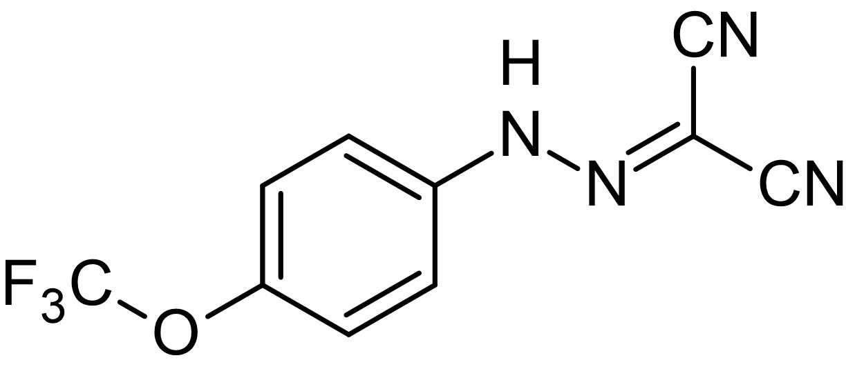 Chemical Structure - FCCP, mitochondrial oxidative phosphorylation uncoupler (AB120081), expandable thumbnail