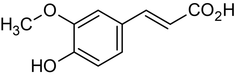 Chemical Structure - Ferulic acid, Hydroxycinnamic acid (AB141932)