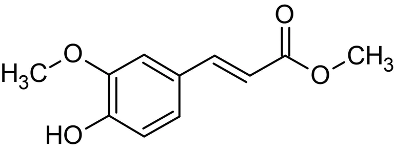 Chemical Structure - Ferulic acid methyl ester, Antioxidant agent (AB143620)