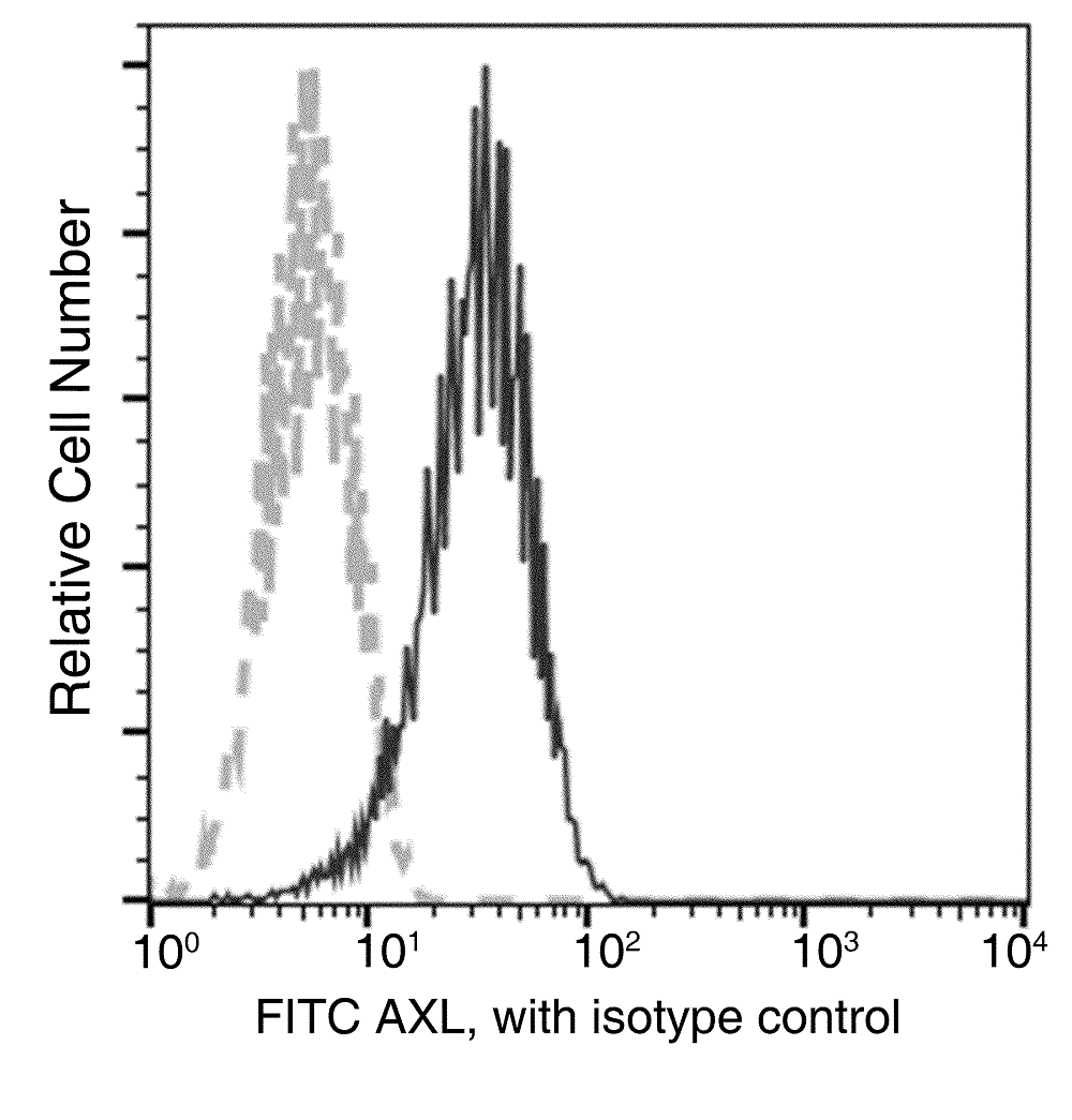 Flow Cytometry - FITC Anti-Axl antibody [101] (AB275574), expandable thumbnail