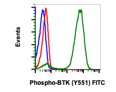 Flow Cytometry - FITC Anti-BTK (phospho Y551) antibody [BtkY551-G12] (AB278613)