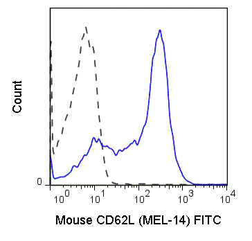 Flow Cytometry - FITC Anti-CD62L antibody [MEL-14] (AB24876)