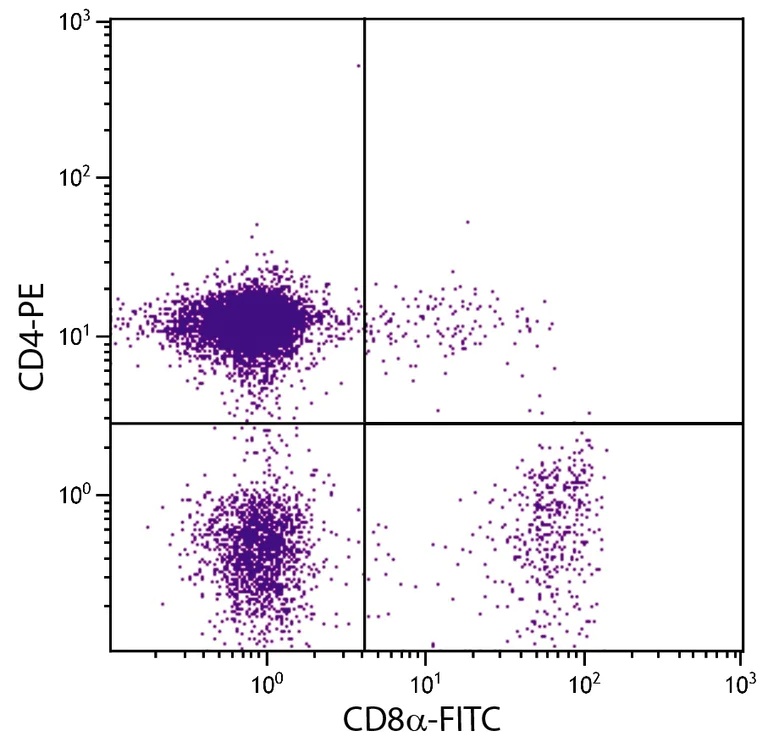 Flow Cytometry - FITC Anti-CD8 alpha antibody [3-298] (AB24910)