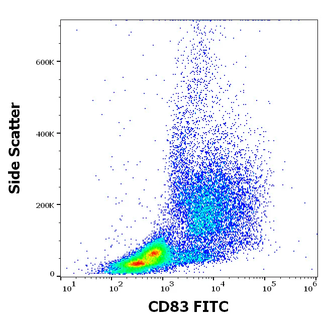 Flow Cytometry - FITC Anti-CD83 antibody [HB15e] (AB326493)