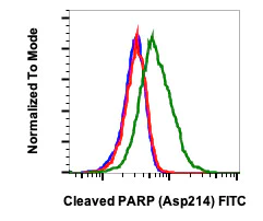Flow Cytometry - FITC Anti-Cleaved PARP1 antibody [PARP-H8] (AB278606)