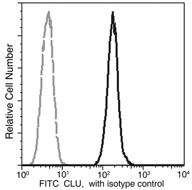 Flow Cytometry (Intracellular) - FITC Anti-Clusterin antibody [01] (AB275678), expandable thumbnail