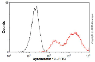 Flow Cytometry (Intracellular) - FITC Anti-Cytokeratin 19 antibody [SB39g] (AB87014)