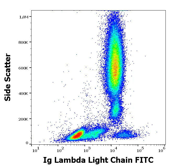 Flow Cytometry - FITC Anti-Lambda Light chain antibody [4C2] (AB77275)