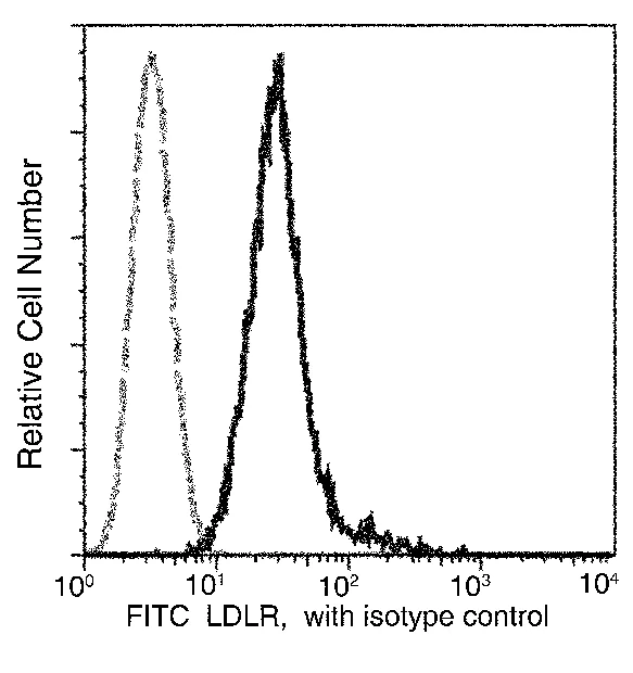 Flow Cytometry - FITC Anti-LDL Receptor antibody [032] (AB275704)