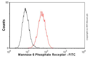 Flow Cytometry (Intracellular) - FITC Anti-M6PR (cation independent) antibody [MEM-238] - Lysosome Membrane Marker (AB58841)