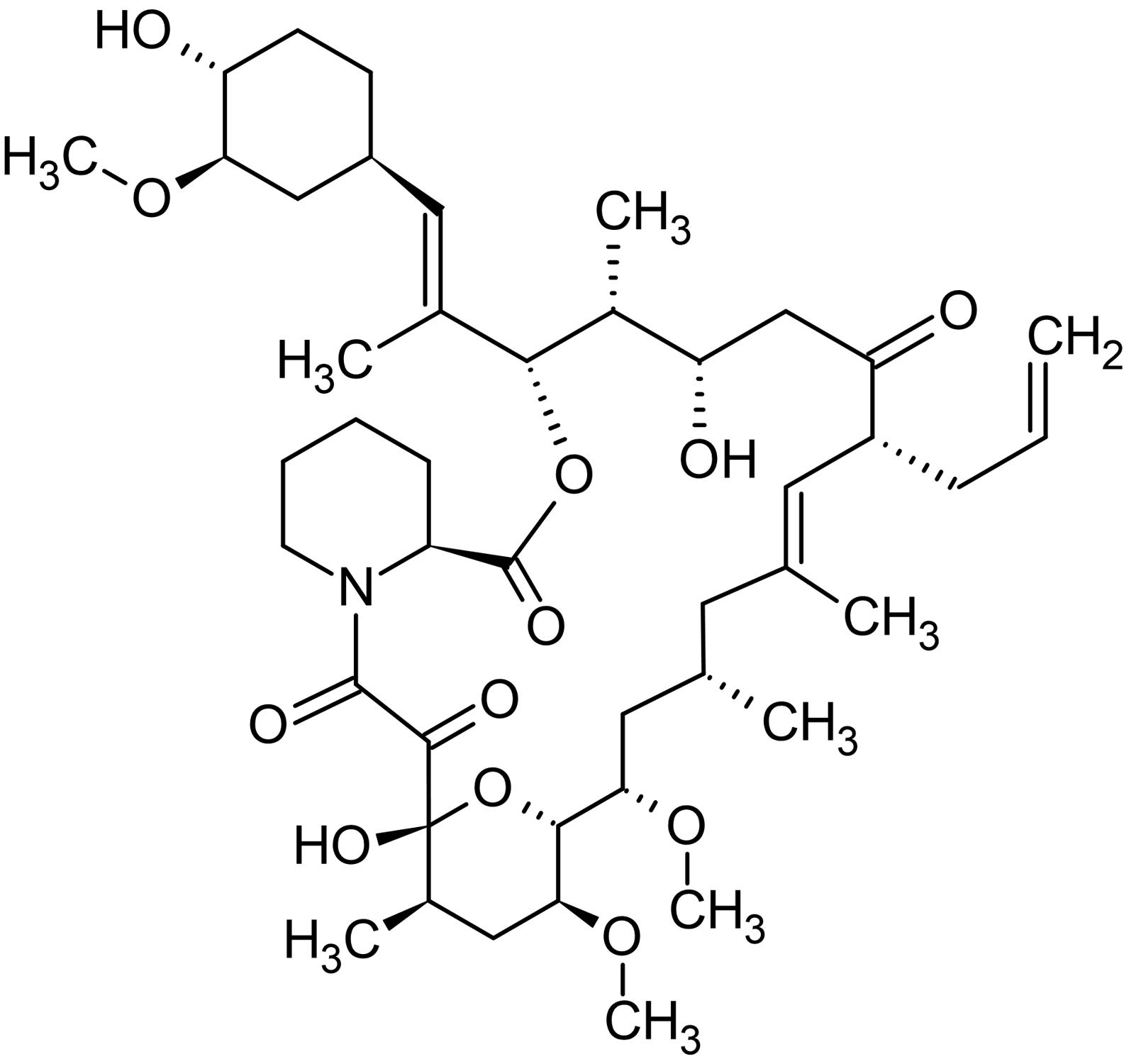 Chemical Structure - FK506 (Tacrolimus), Immunosuppressant (AB120223), expandable thumbnail