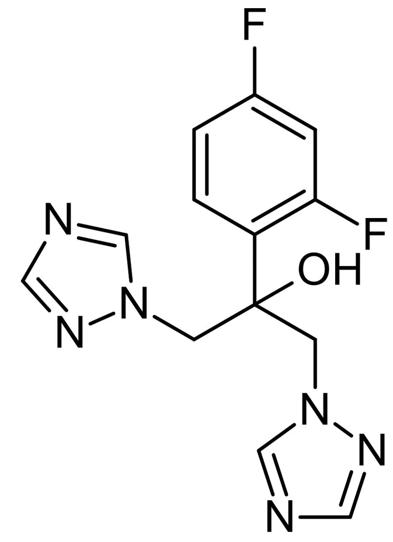 Chemical Structure - Fluconazole, Cytochrome P450 inhibitor (AB141065)
