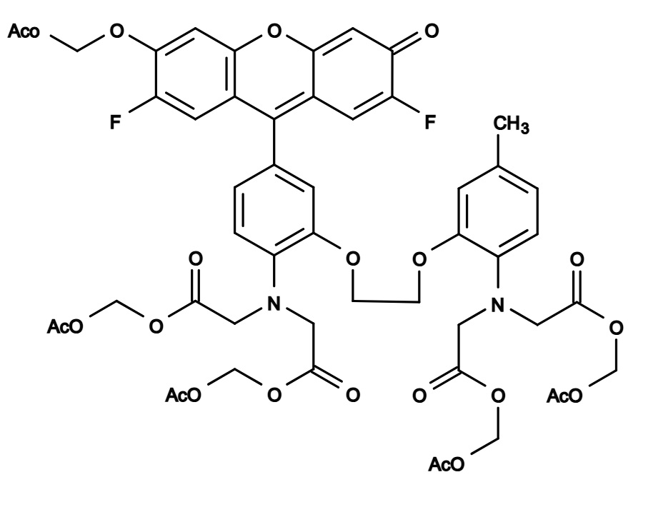 Chemical Structure - Fluo-4 AM, Fluorescent labeling reagent (AB241082)