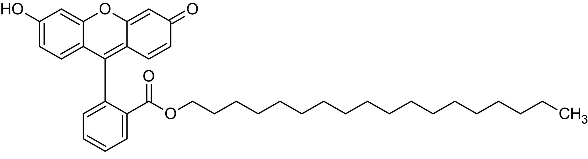 Chemical Structure - Fluorescein octadecyl ester, Lipophilic fluorescent pH indicator (AB145431)