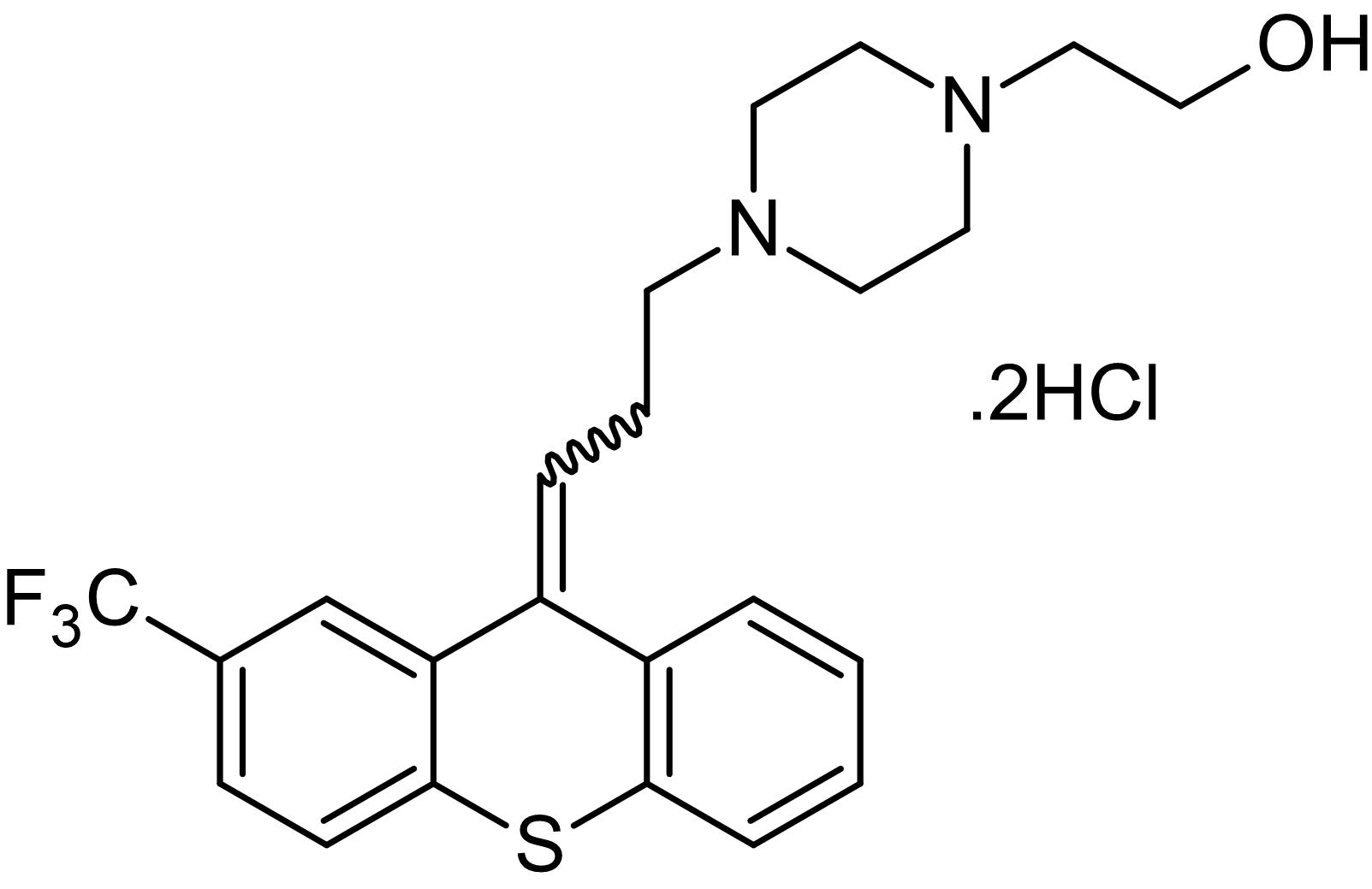 Chemical Structure - Flupenthixol dihydrochloride, Non-selective dopamine receptor antagonist (AB120613), expandable thumbnail