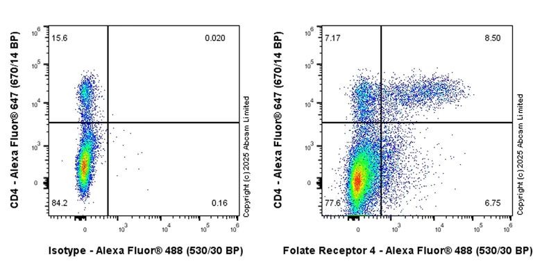 Flow Cytometry - Anti-Folate Receptor 4 antibody [EPR30390-526] - BSA and Azide free (AB325147)
