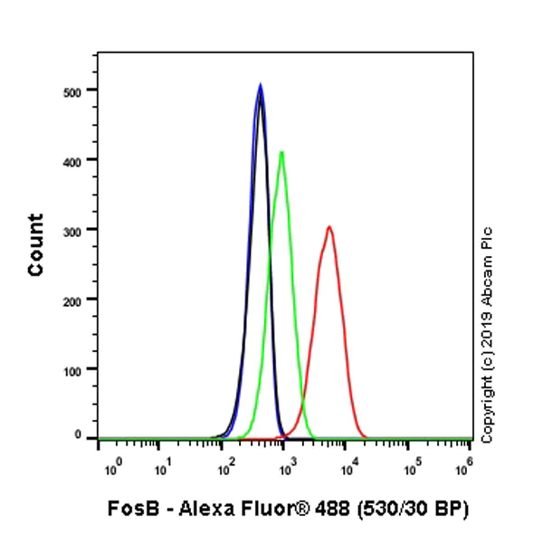 Flow Cytometry (Intracellular) - Anti-Fos B antibody [EPR23489-90] - BSA and Azide free (AB269953)
