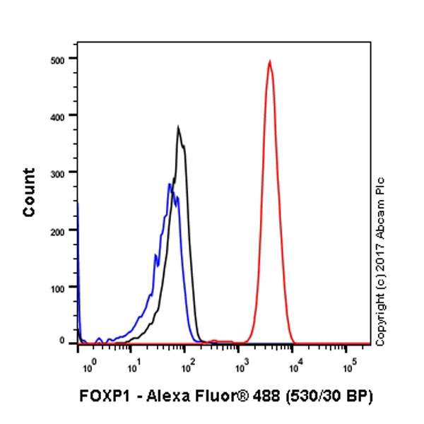 Flow Cytometry (Intracellular) - Anti-FOXP1 antibody [EPR4113] (ab134055), expandable thumbnail