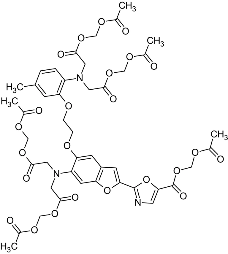 Chemical Structure - Fura-2 AM, Ca2+ selective fluorescent indicator (AB120873)