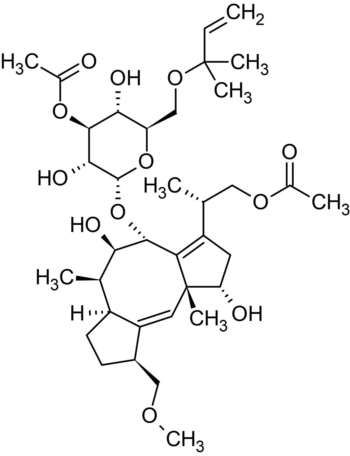 Chemical Structure - Fusicoccin, H+-ATPase activator (AB145208), expandable thumbnail