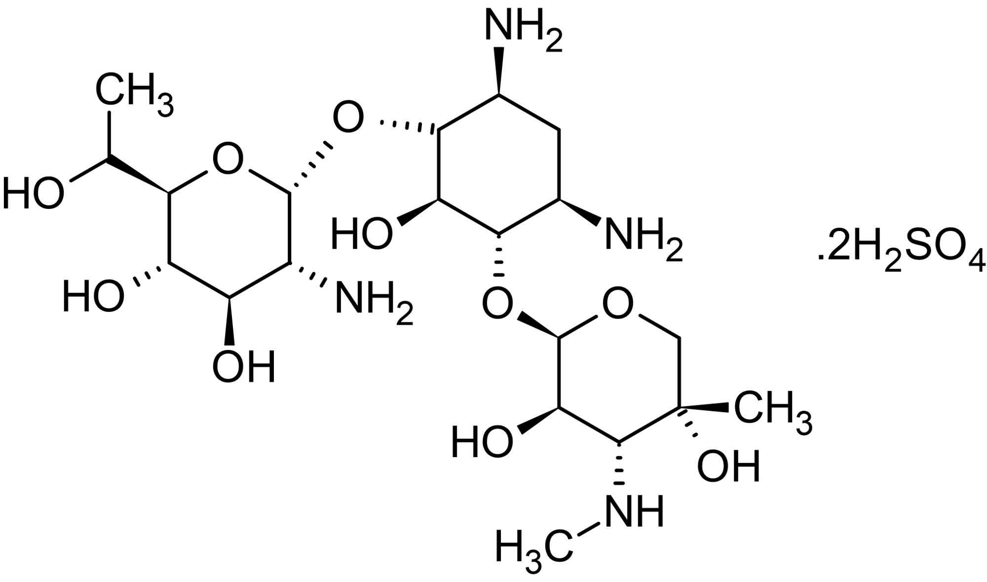Chemical Structure - G 418 sulfate (Geneticin sulfate), Aminoglycoside antibiotic agent (AB144261), expandable thumbnail