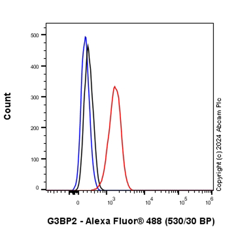 Flow Cytometry (Intracellular) - Anti-G3BP2 (isoform a) antibody [EPR27325-43] - BSA and Azide free (ab317688), expandable thumbnail