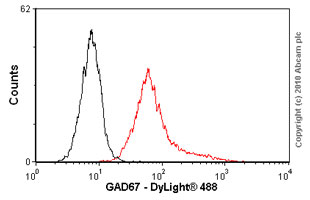 Flow Cytometry - Anti-GAD67/GAD1 antibody [K-87] (AB26116), expandable thumbnail