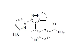 Chemical Structure - Galunisertib (LY2157299), TGFB kinase antagonist (AB254448)