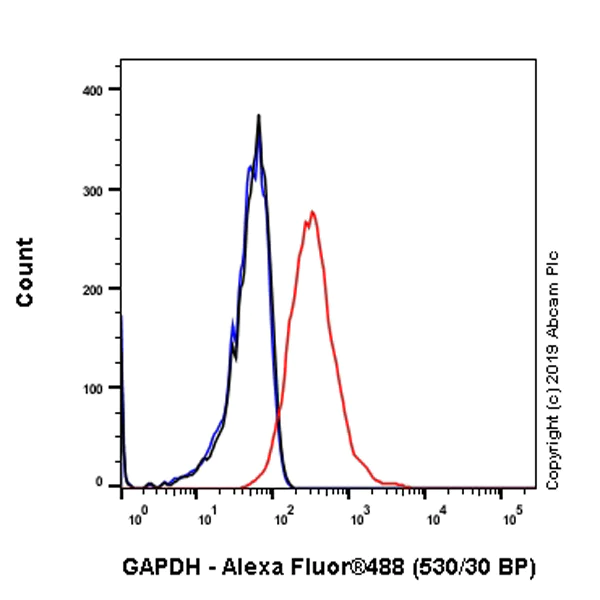 Flow Cytometry (Intracellular) - Anti-GAPDH antibody [EPR6256] - BSA and Azide free (AB186930)