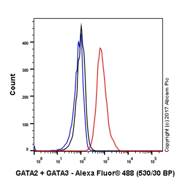 Flow Cytometry (Intracellular) - Anti-GATA2 + GATA3 antibody [EPR17874] (AB182747)
