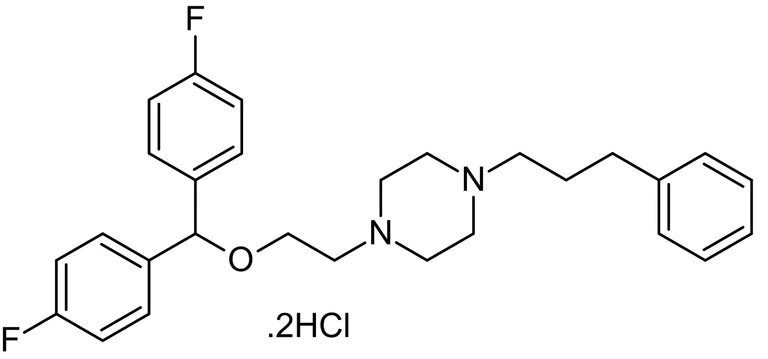 Chemical Structure - GBR 12909 dihydrochloride, Dopamine transport inhibitor (AB120607)