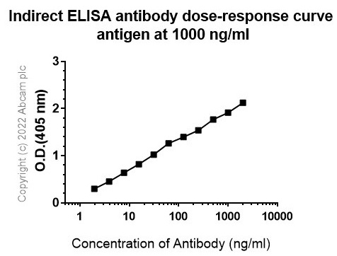 Indirect ELISA - Anti-Gelsolin antibody [2/Gelsolin] - BSA and Azide free (AB303677), expandable thumbnail