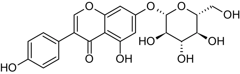 Chemical Structure - Genistin, Isoflavone glycoside (AB141395)