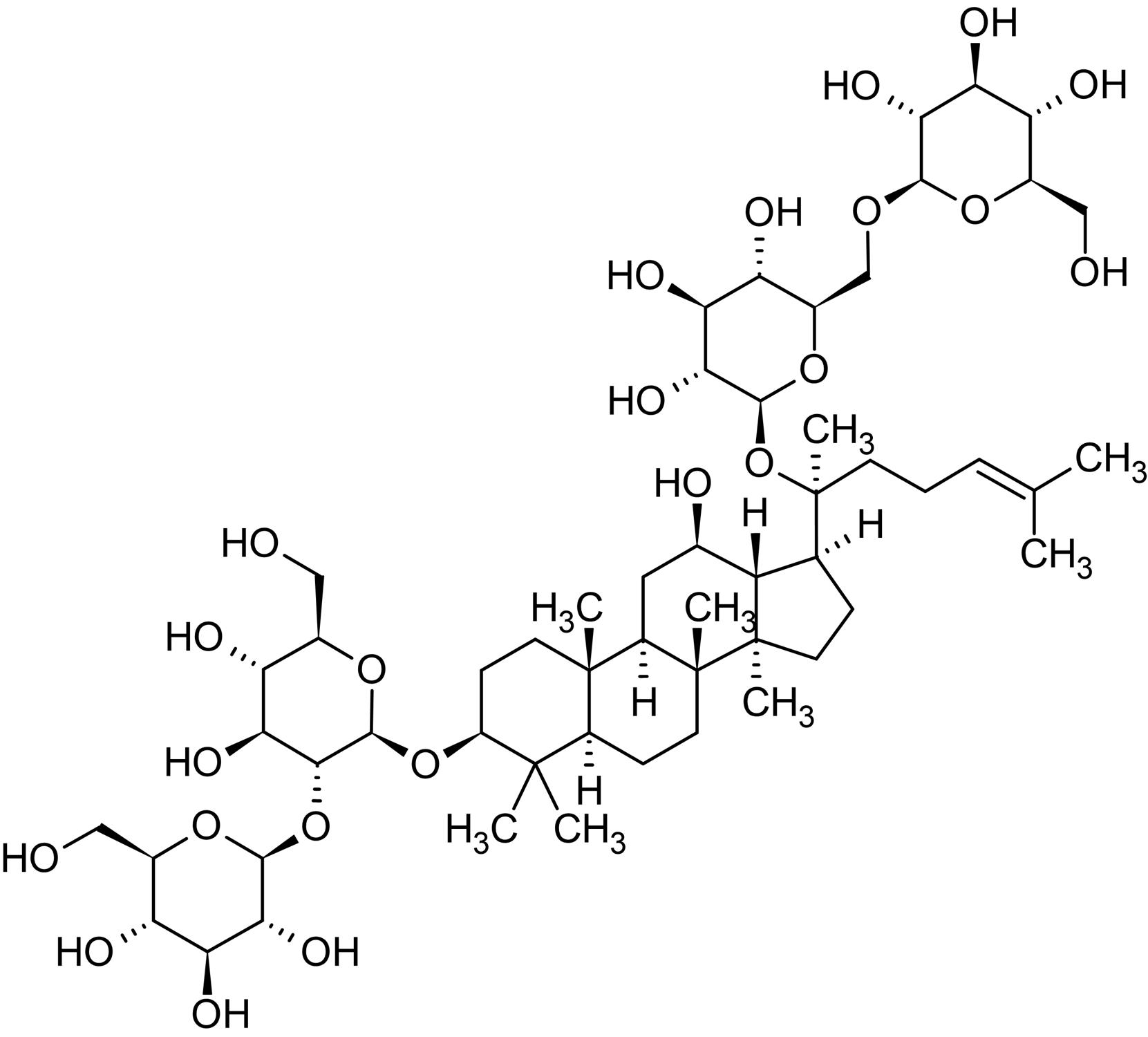 Ginsenoside Rb1, Natural triterpenoid saponin